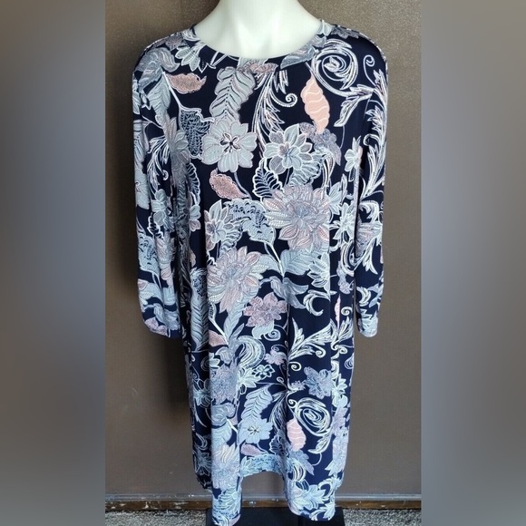 Apt. 9 Dresses & Skirts - Navy Floral Dress D